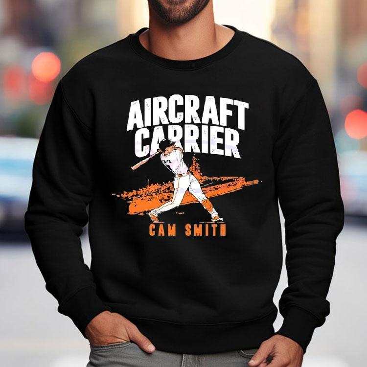 Cam Smith Aircraft Carrier Houston Astros Baseball Shirt Cam Smith Aircraft Carrier Houston Astros Baseball Shirt