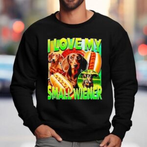 Dachshund Hotdog I Love My Small Wiener Shirt 3 Dachshund Hotdog I Love My Small Wiener Sweatshirt