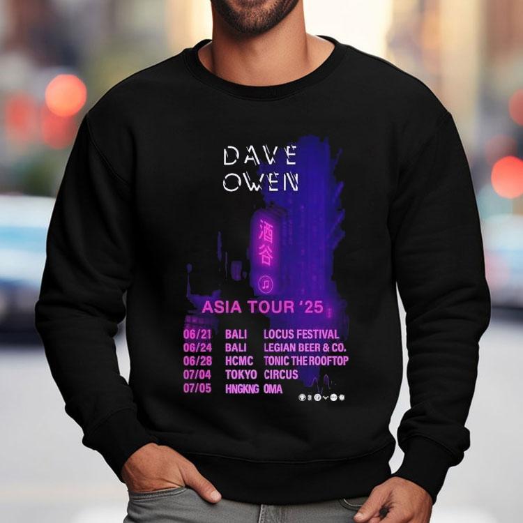 Dave Owen Asia Tour 2025 Tokyo Circus July 4 Shirt Dave Owen Asia Tour 2025 Tokyo Circus July 4 Shirt
