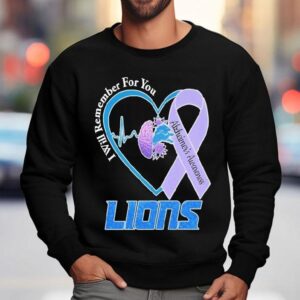 Detroit Tigers I Will Remember For You Alzheimer's Awareness Heartbeat Brain Shirt 3 Detroit Tigers I Will Remember For You Alzheimer S Awareness Heartbeat Brain Sweatshirt