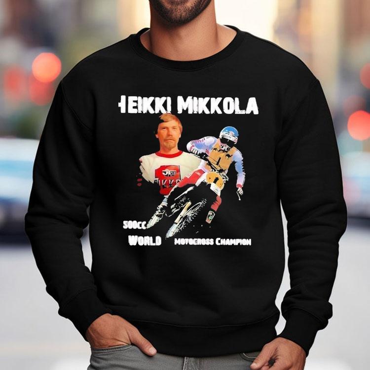 Heikki Mikkola 500cc World Motocross Champion Shirt Heikki Mikkola 500cc World Motocross Champion Shirt