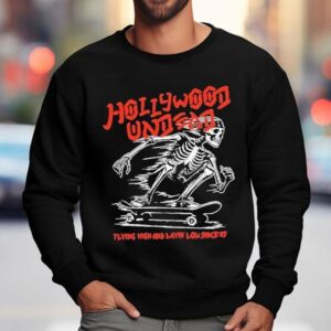 Hollywood Undead Flying High And Layin’ Low Skeleton Skate Shirt 3 Hollywood Undead Flying High And Layin Low Skeleton Skate Sweatshirt