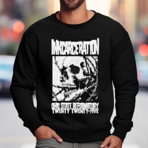 Inkcarceration Festival Barbed Skull Mineral For Mansfield Ohio On July 18th-20th Americas Rock And Metal Tattoo 2025 Shirt 3 Inkcarceration Festival Barbed Skull Mineral For Mansfield Ohio On July Th Th Americas Rock And Metal Tattoo Sweatshirt