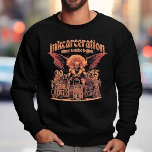 Inkcarceration Looming Gargoyle For Mansfield Ohio On July Th Th Americas Rock And Metal Tattoo Festival Sweatshirt