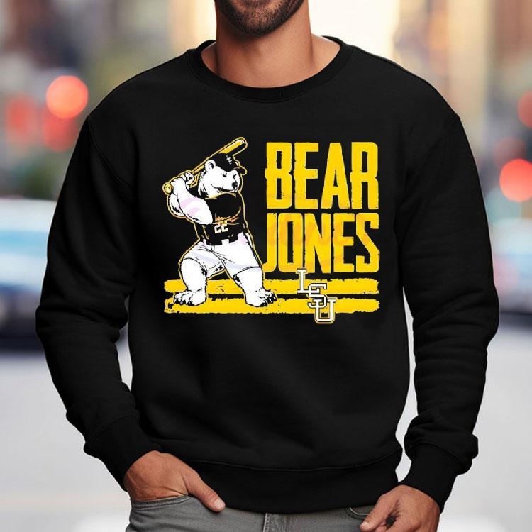 Jared Jones Bear Lsu Baseball Mascot Shirt Jared Jones Bear Lsu Baseball Mascot Shirt