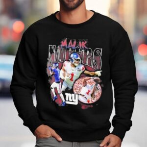 Malik Nabers New York Giants Notorious Player Shirt 3 Malik Nabers New York Giants Notorious Player Sweatshirt