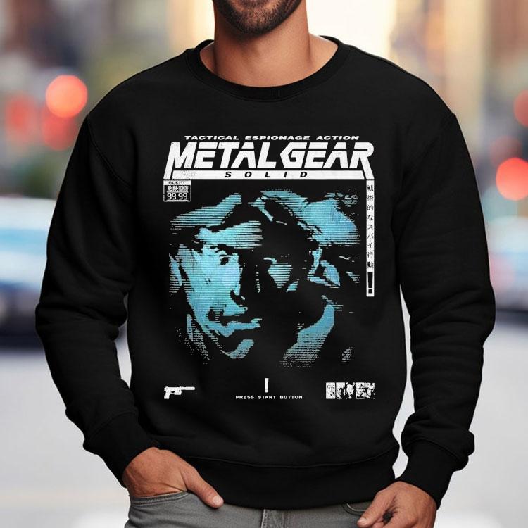 Metal Gear Solid 4 Guns Of The Patriots Tactical Espionage Action Press Start Button Shirt Metal Gear Solid 4 Guns Of The Patriots Tactical Espionage Action Press Start Button Shirt