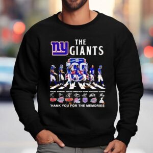 New York Giants Signatures Thank You For The Memories Shirt 3 New York Giants Signatures Thank You For The Memories Sweatshirt