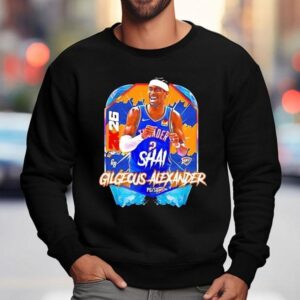 Oklahoma City Thunder Basketball Shai Gilgeous Alexander 2k26 Shirt 3 Oklahoma City Thunder Basketball Shai Gilgeous Alexander K Sweatshirt
