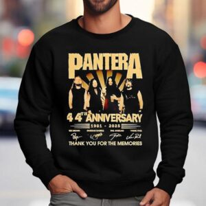 Pantera Th Anniversary Signatures Thank You For The Memories Sweatshirt