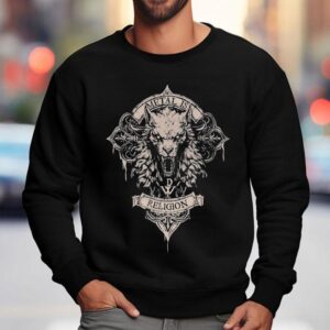 Powerwolf Metal Is Religion Wolfhead Sweatshirt