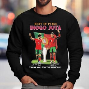 Rest In Peace Diogo Jota And Cristiano Ronaldo Thank You For The Memories Portugal Signatures Sweatshirt