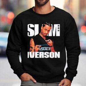 Slam Allen Iverson Philadelphia 76ers Basketball Vintage Shirt 3 Slam Allen Iverson Philadelphia Ers Basketball Vintage Sweatshirt