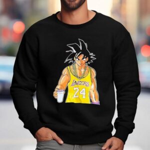 Son Goku Los Angeles Lakers Basketball Shirt 3 Son Goku Los Angeles Lakers Basketball Sweatshirt