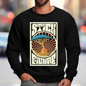 Stick Figure Sunrise Tree Sweatshirt