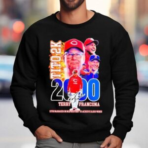 Terry Francona Tito K Th Manager In Mlb History To Achieve Wins Sweatshirt