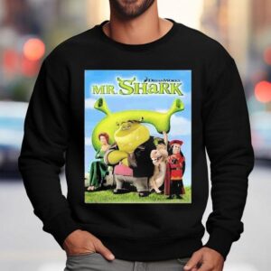 The Bad Guys Mr Shark Collab With Shrek Sweatshirt