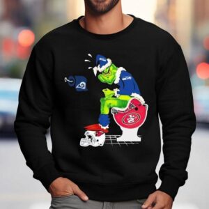 The Grinch Santa Toilet Seattle Seahawks Shit On Other Teams Los Angeles Rams Arizona Cardinals San Francisco 49ers Christmas Shirt 3 The Grinch Santa Toilet Seattle Seahawks Shit On Other Teams Los Angeles Rams Arizona Cardinals San Francisco Ers Christmas Sweatshirt