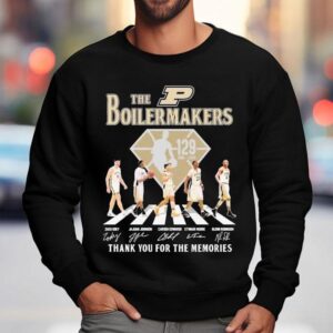 The Purdue Boilermakers Th Thank You For The Memories Signatures Sweatshirt