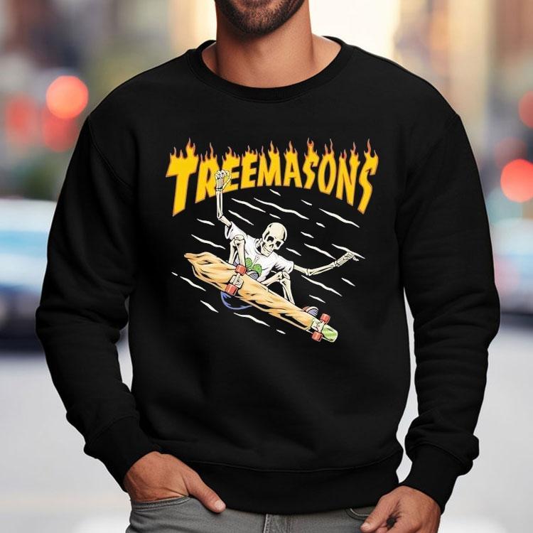 Treemasons Skate Skeleton Shirt Treemasons Skate Skeleton Shirt