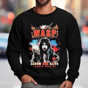 Wasp Album One Alive Blackie World Tour Sweatshirt