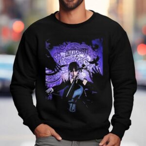 Wednesday Season Nevermore Academi On Netflix On This Summer Sweatshirt