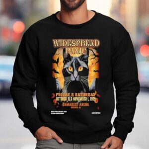 Widespread Panic Oct 31 2025 Enmarket Arena In Savannah, Ga Cat Shirt 3 Widespread Panic Oct Enmarket Arena In Savannah Ga Ca Sweatshirt
