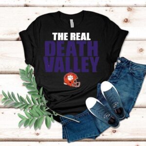 Clemson Tigers The Real Death Valley Helmet Shirt