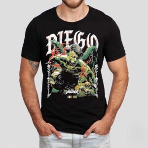 Diego Lopes Fight Full Violence Skulls Mexico And Brazil Shirt