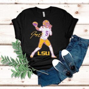 Lsu Tigers Football Jayden Daniels Signature Shirt
