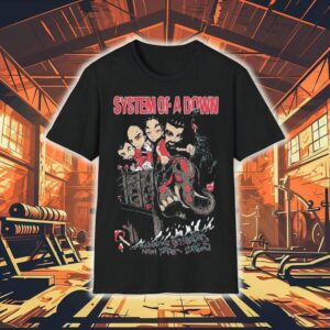 System Of A Down Metlife Stadium New York Tour 2025 Bridge Liberty Statue Shirt