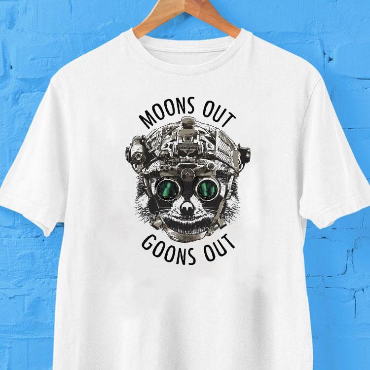 Texas Plinking Moons Out Goons Out Racoon Shirt Texas Plinking Moons Out Goons Out Racoon Shirt