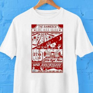 The Rainieros With Cory Cross Little Red Hen Seattle Music Aug 2 2025 Tour Shirt The Rainieros With Cory Cross Little Red Hen Seattle Music Aug 2 2025 Tour Shirt