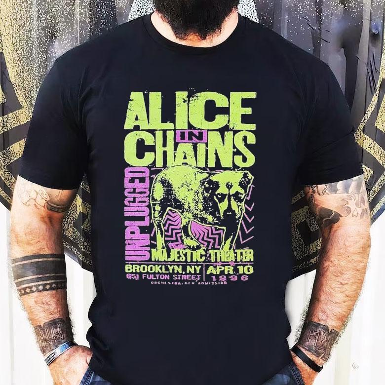 Alice In Chains Unplugged Majestic Brooklyn Ny Dog Shirt Alice In Chains Unplugged Majestic Brooklyn Ny Dog Shirt