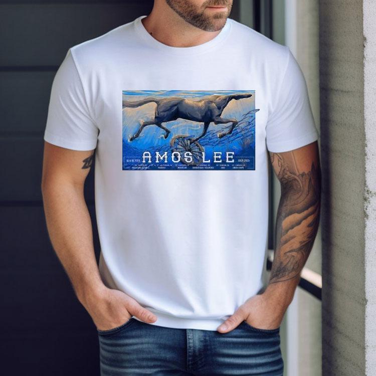 Amos Lee 2025 Tour Eu + Uk Horse Shirt Amos Lee 2025 Tour Eu + Uk Horse Shirt