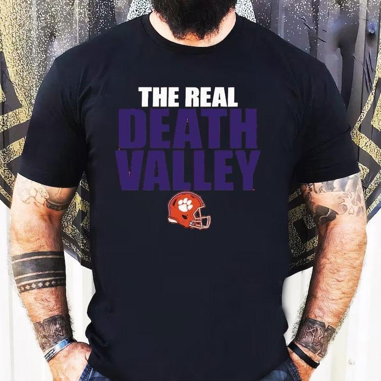 Clemson Tigers The Real Death Valley Helmet Shirt Clemson Tigers The Real Death Valley Helmet Shirt