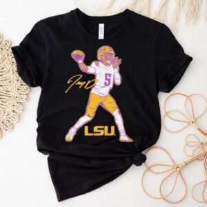 Lsu Tigers Football Jayden Daniels Signature Shirt