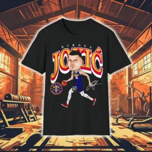 Nikola Jokic Denver Nuggets Basketball Cartoon Signature Shirt