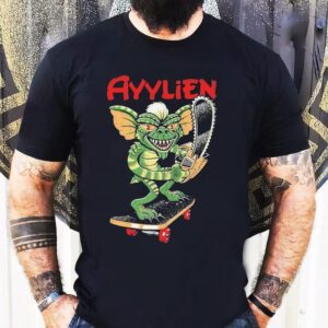Rubberhose Skateboarding Gremlin Ayylien Shirt
