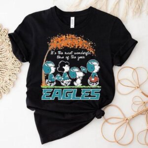 Snoopy The Peanuts X Philadelphia Eagles Philly It’s The Most Wonderful Time Of The Year Shirt
