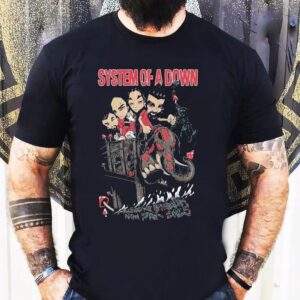 System Of A Down Metlife Stadium New York Tour 2025 Bridge Liberty Statue Shirt