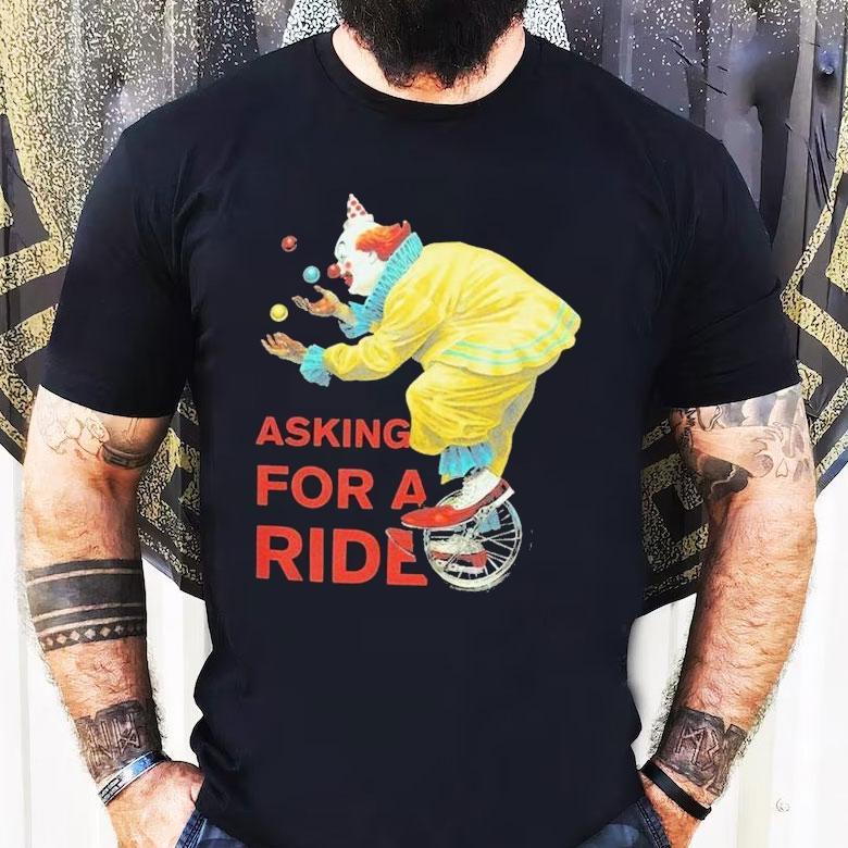 White Reaper Asking For A Ride Clown Shirt White Reaper Asking For A Ride Clown Shirt