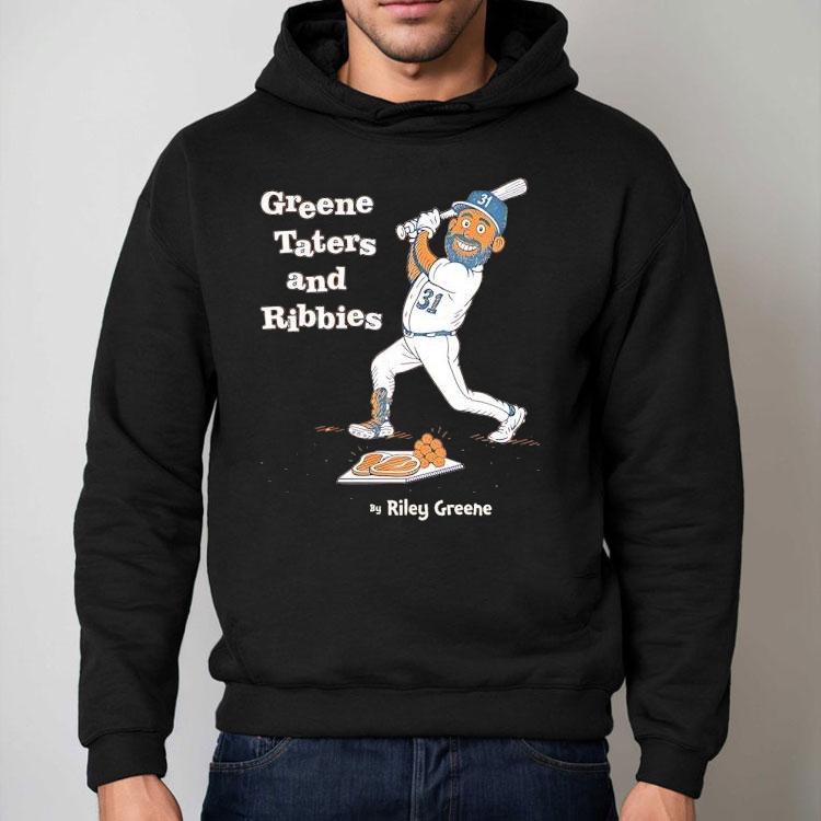 Greene Taters And Ribbies Riley Greene Detroit Tigers Baseball Shirt Greene Taters And Ribbies Riley Greene Detroit Tigers Baseball Shirt