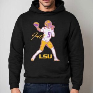 Lsu Tigers Football Jayden Daniels Signature Hoodie