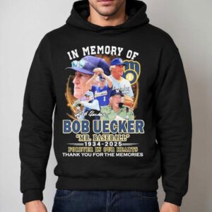 Mr. Baseball In Memory Of Bob Uecker Forever In Our Hearts Milwaukee Brewers 1934-2025 Thank You For The Memories Signature Shirt 2 Mr Baseball In Memory Of Bob Uecker Forever In Our Hearts Milwaukee Brewers Thank You For The Memories Signature Hoodie