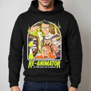 Re Animator Talking Head It Will Scare You To Pieces Hoodie