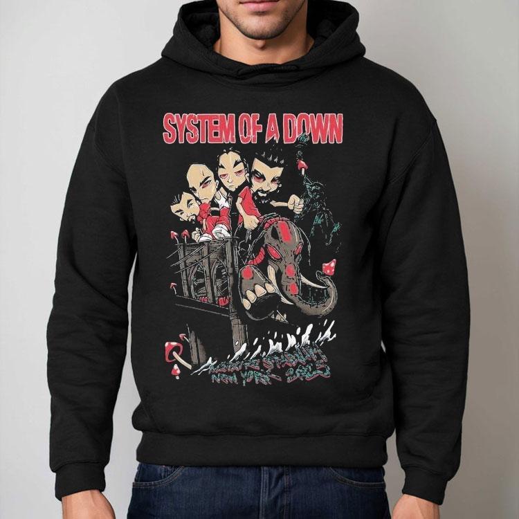 System Of A Down Metlife Stadium New York Tour 2025 Bridge Liberty Statue Shirt System Of A Down Metlife Stadium New York Tour 2025 Bridge Liberty Statue Shirt