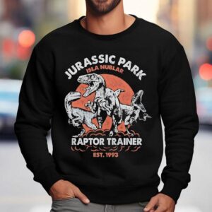 Jurassic Park Isla Nublar Raptor Trainer Est Vintage Sweatshirt
