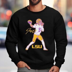 Lsu Tigers Football Jayden Daniels Signature Sweatshirt