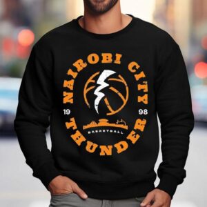 Nairobi Oklahoma City Thunder Basketball 1998 Shirt 3 Nairobi Oklahoma City Thunder Basketball Sweatshirt